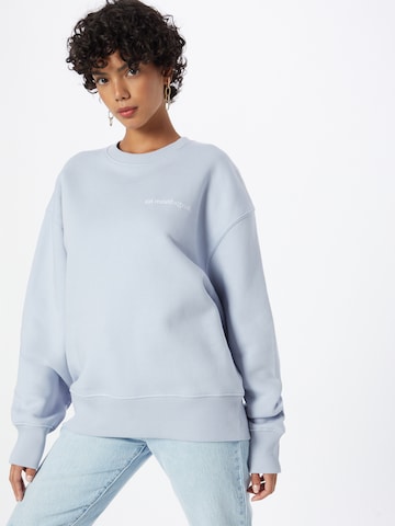 Les Petits Basics Sweatshirt in Blauw: voorkant