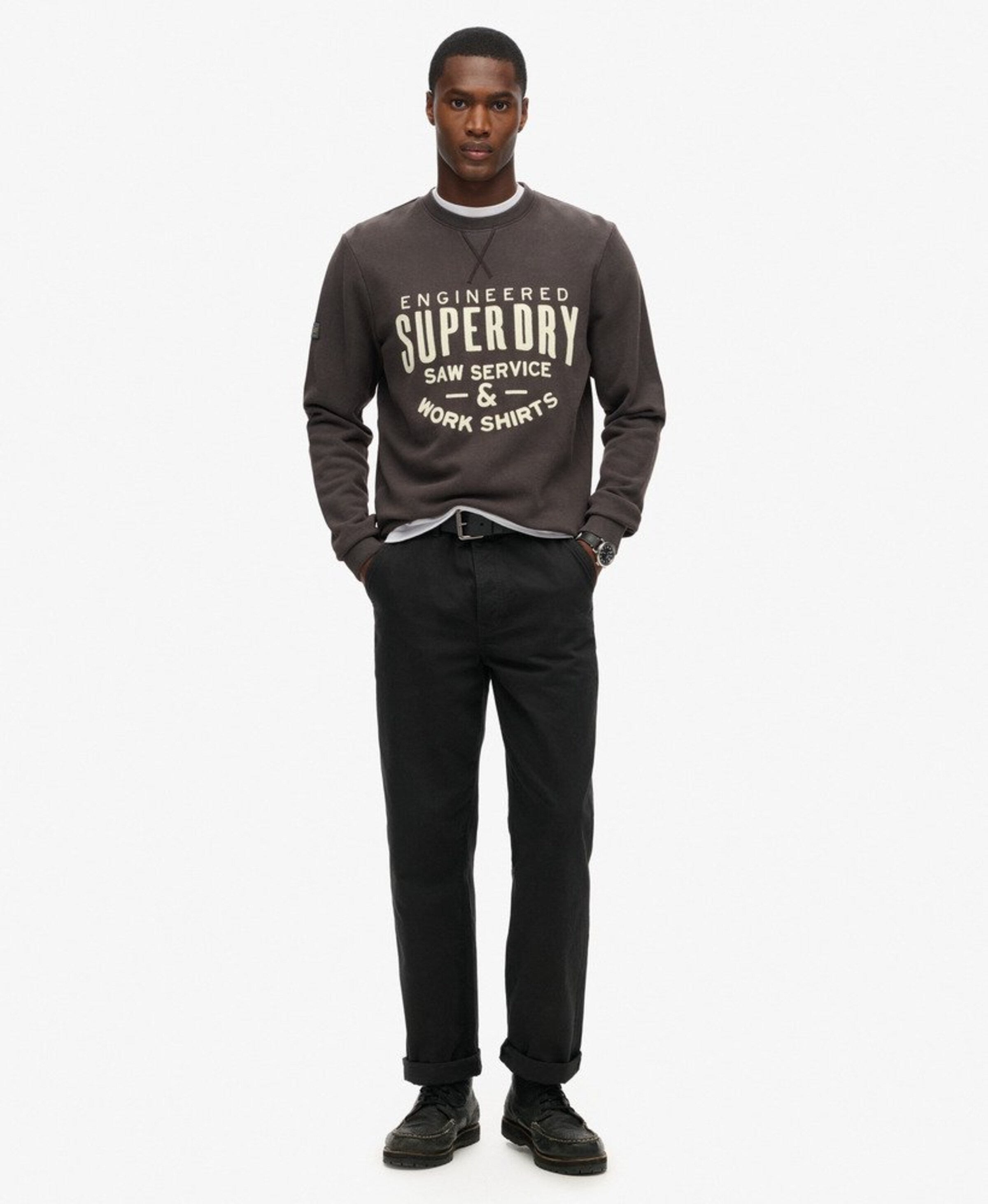 Sweat-shirt Superdry en gris