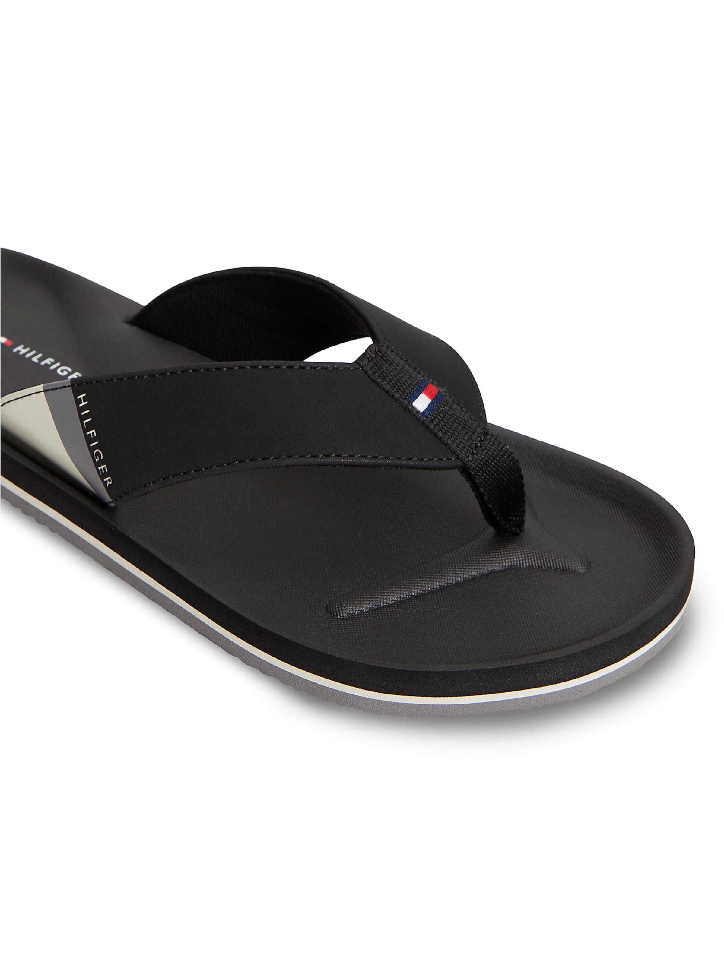 TOMMY HILFIGER T-bar sandals in Black