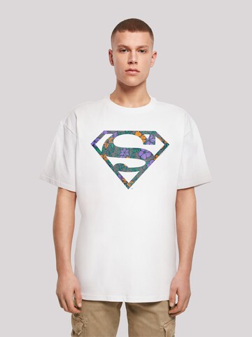 F4NT4STIC Shirt 'Superman' in Wit: voorkant