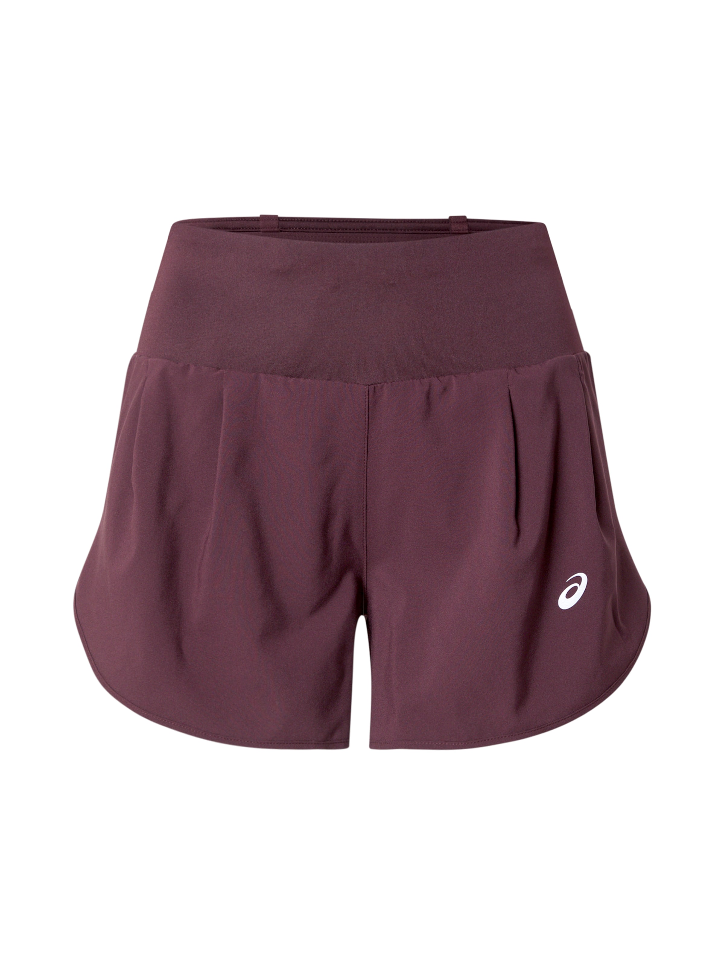 ASICS Обычный Спортивные штаны 'Road' в Красный: спереди