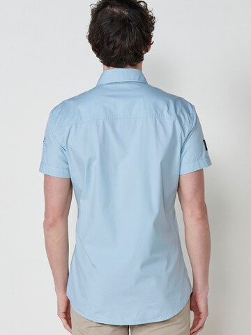 KOROSHI Regular fit Overhemd in Blauw