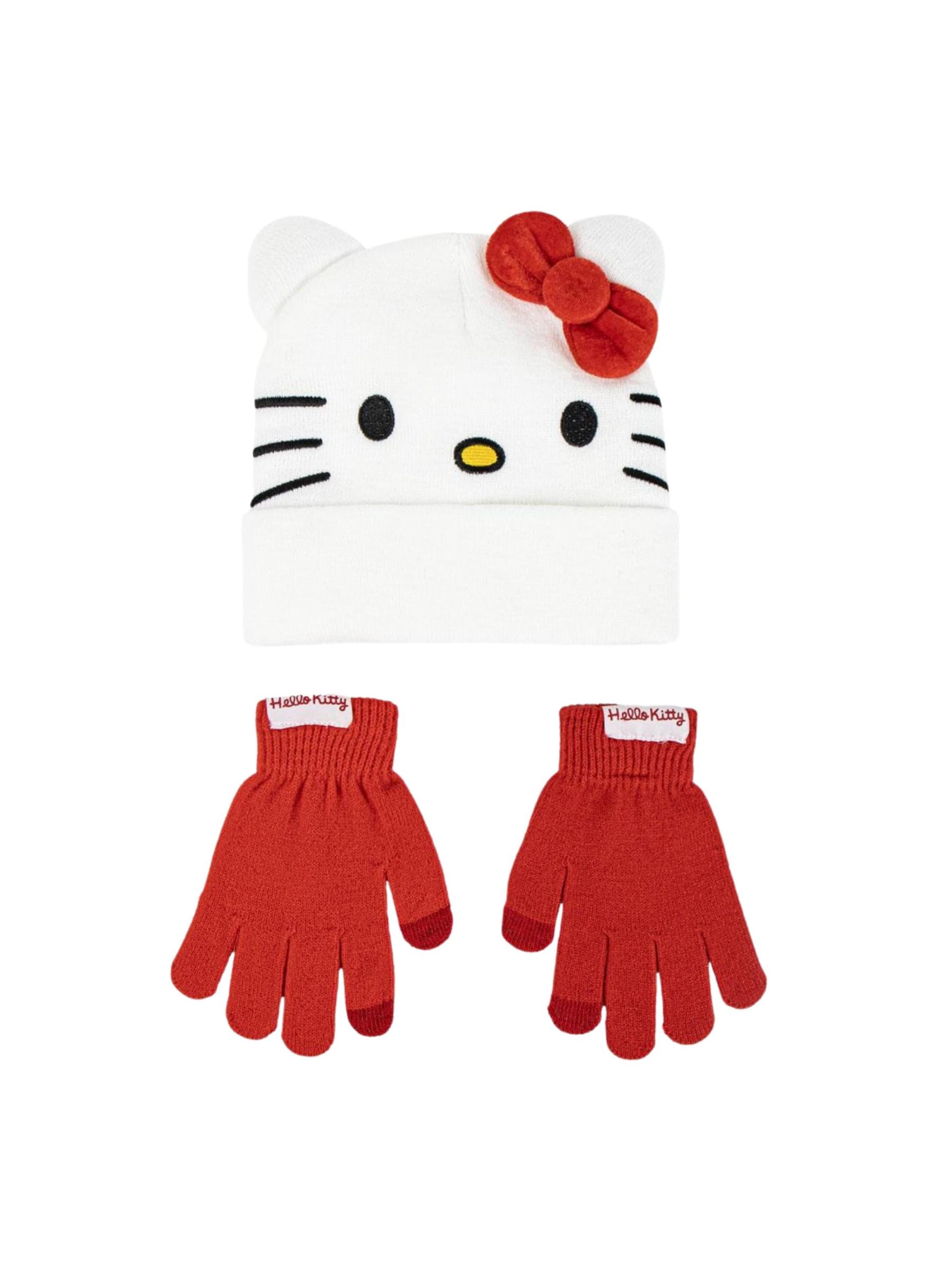 Cerdá Mütze 'Hello Kitty Set'‌‌‌‌‌‌‌‌‌ in Rot: Vorderseite