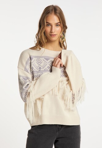 IZIA Pullover in Beige: predná strana