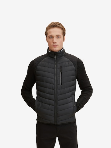 TOM TAILOR Vest in Black: front