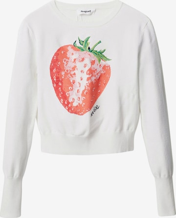 Desigual Sweater 'Ivanna' in White: front
