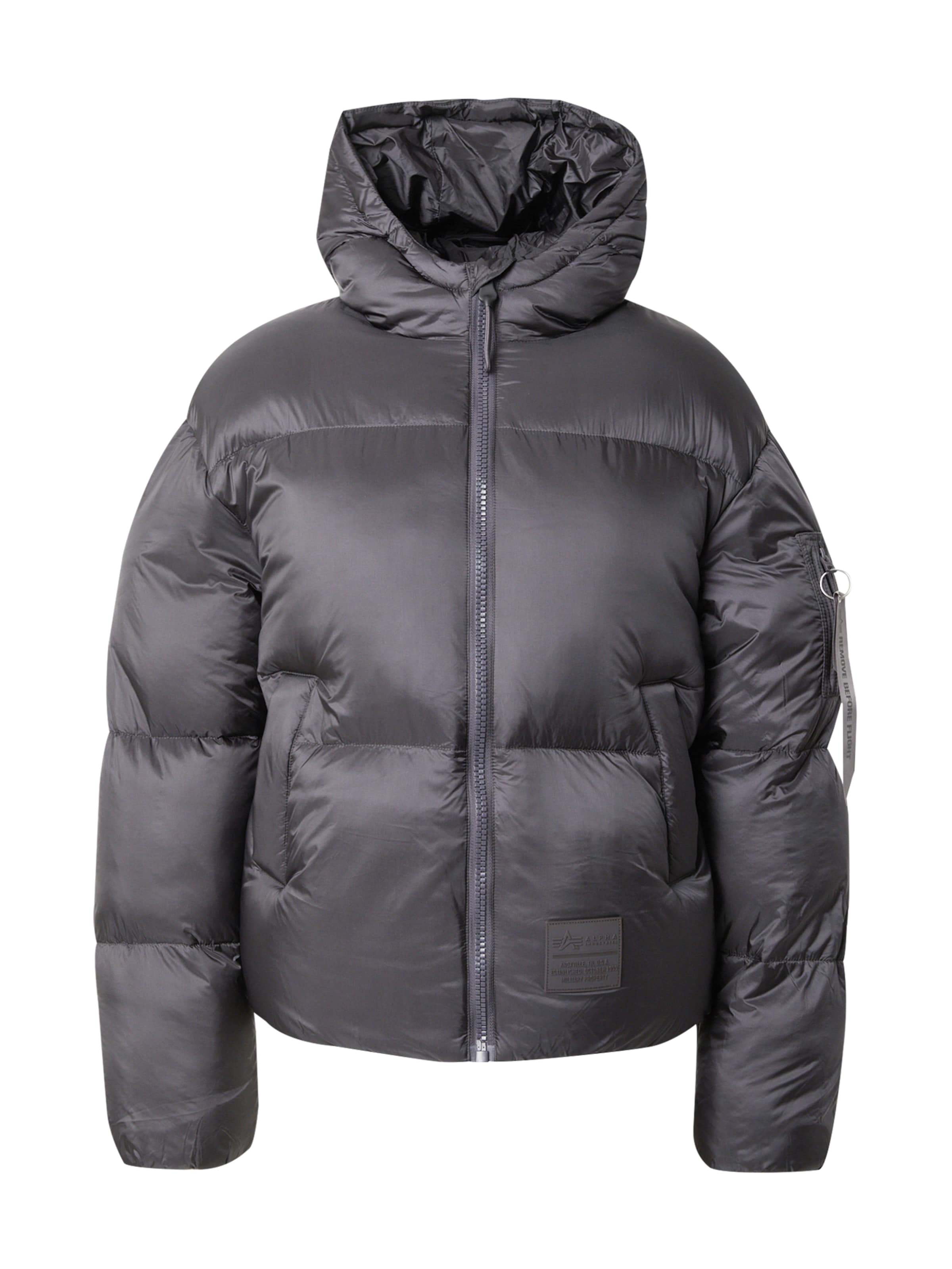 ALPHA INDUSTRIES Зимняя куртка в Серый: спереди