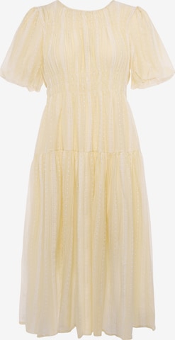 Usha - Vestido en amarillo: frente