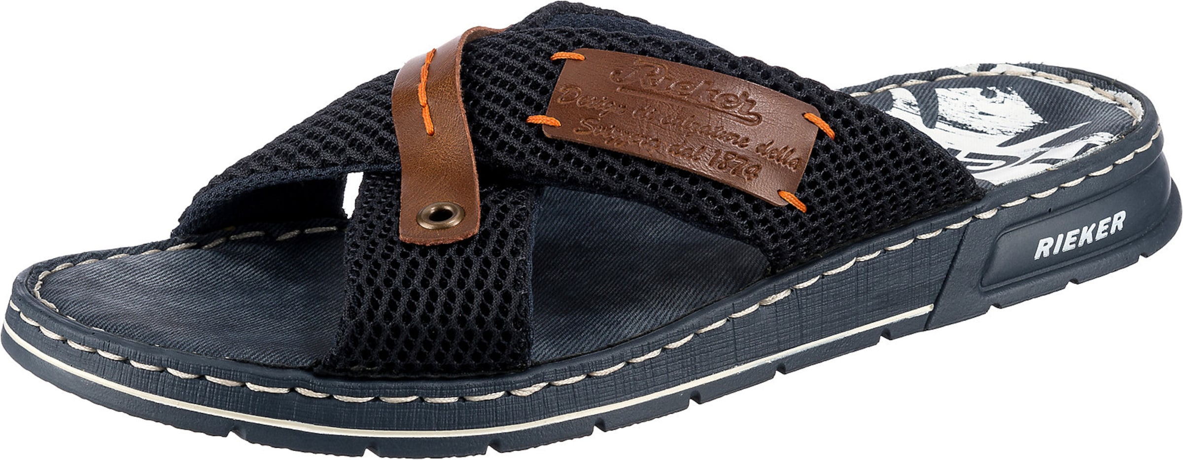 Rieker Mule in Black: front