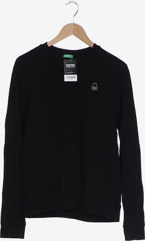 UNITED COLORS OF BENETTON Sweatshirt & Zip-Up Hoodie in S in Black: front