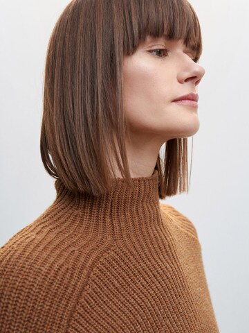 MANGO Sweater 'Joan' in Brown