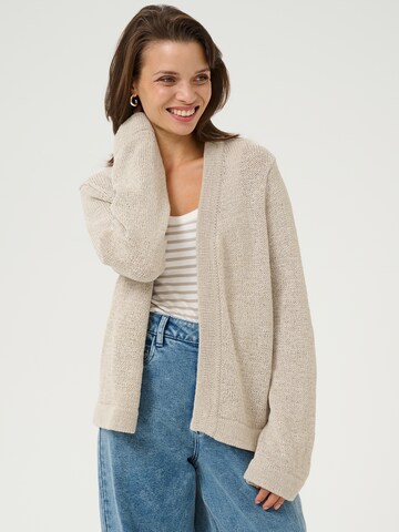 Kaffe Knit cardigan 'KASevita' in Grey: front