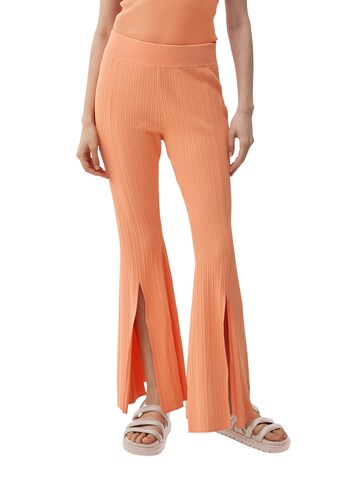 évasé Pantalon s.Oliver en orange : devant