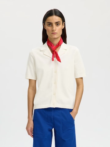 SELECTED - Cárdigan 'SLFAMOUR' en blanco