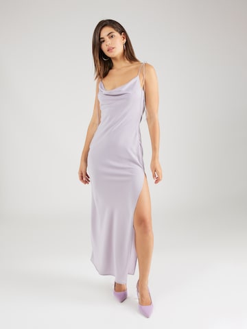 Misspap - Vestido de cocktail em roxo: frente