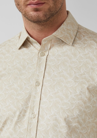 s.Oliver BLACK LABEL Regular Fit Hemd in Beige