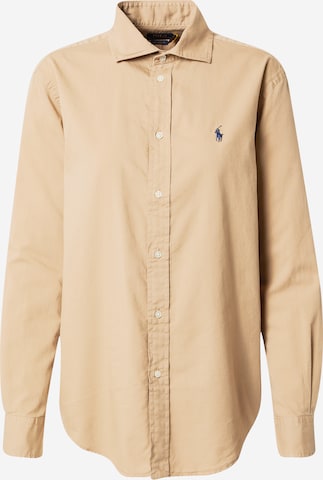 Camicia da donna di Polo Ralph Lauren in marrone: frontale
