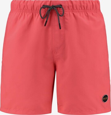 Pantaloncini da bagno 'Mike' di Shiwi in rosso: frontale