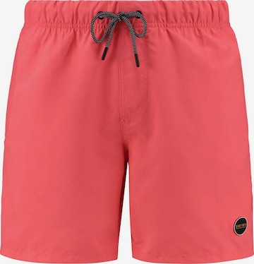 Shiwi Board Shorts 'Mike' in Red: front