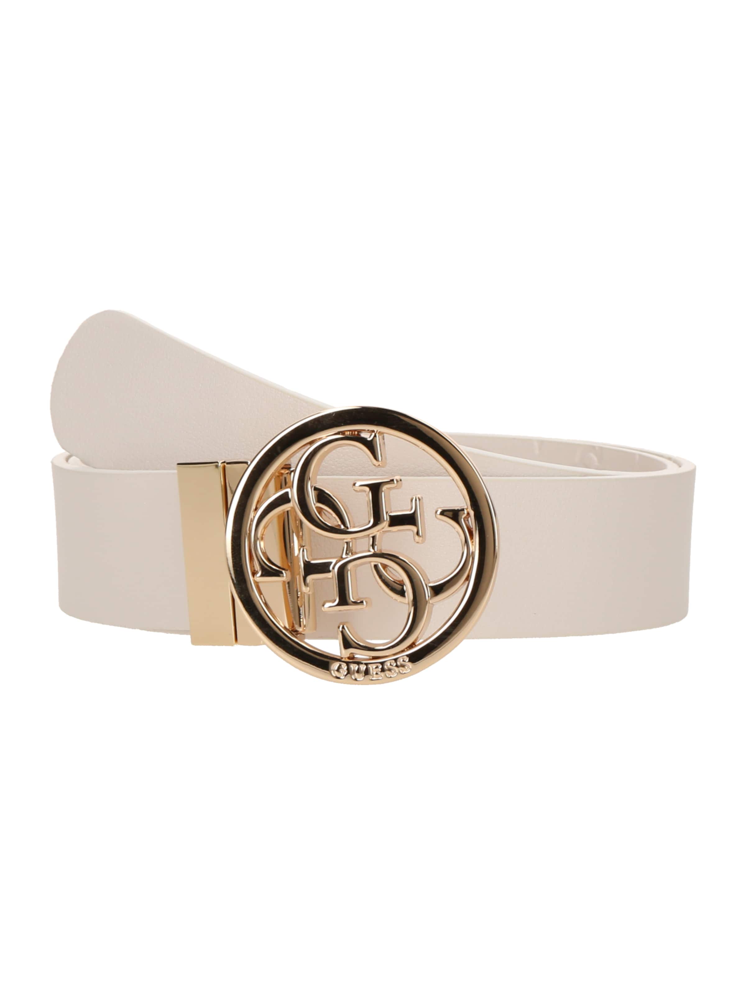 GUESS Gürtel 'PHOEBE NOT ADJ & REV H35' in Weiß: Vorderseite