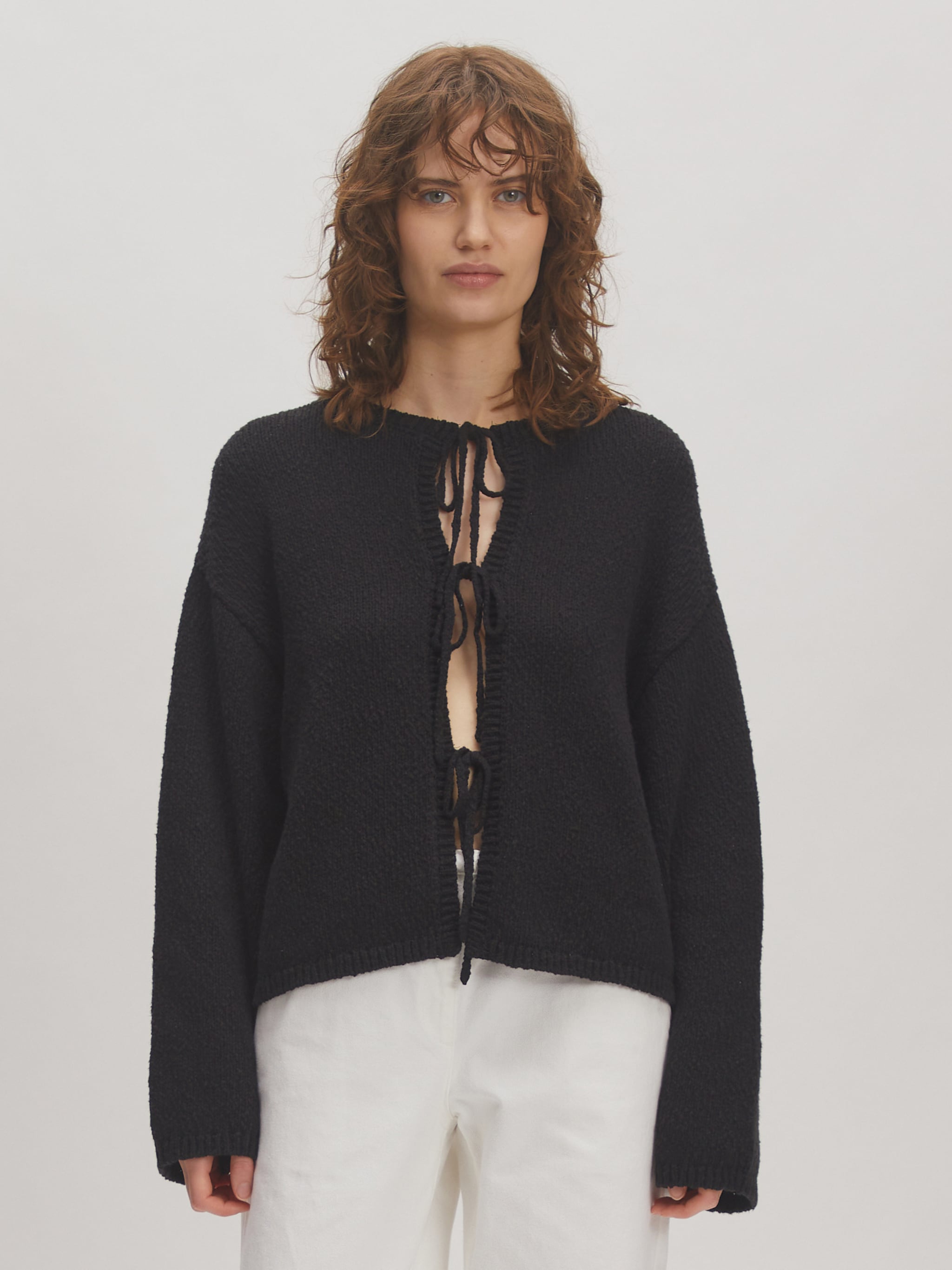 EDITED Producten Gebreid vest 'Salma' Zwart