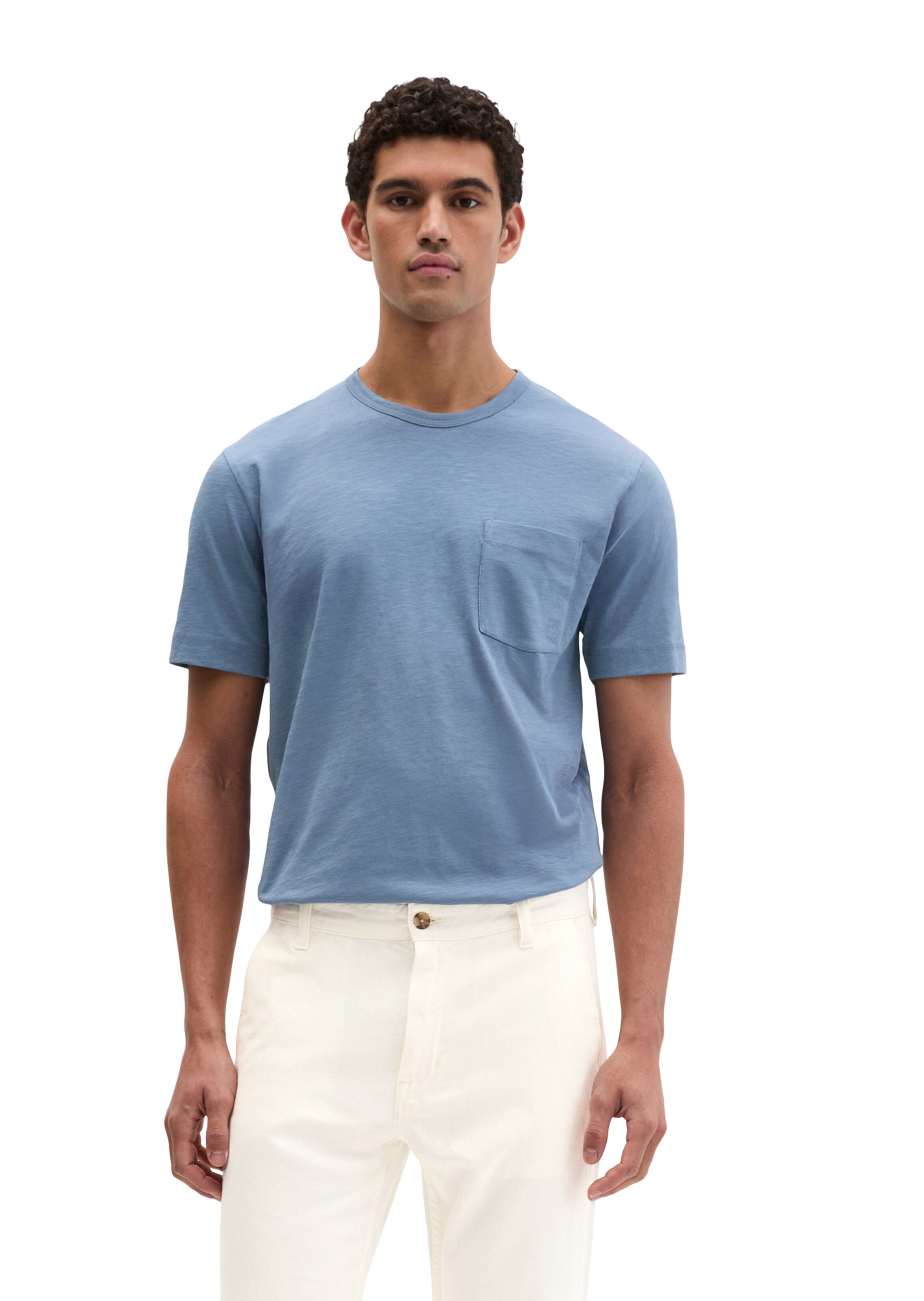 Marc O'Polo Shirt in Blauw: voorkant