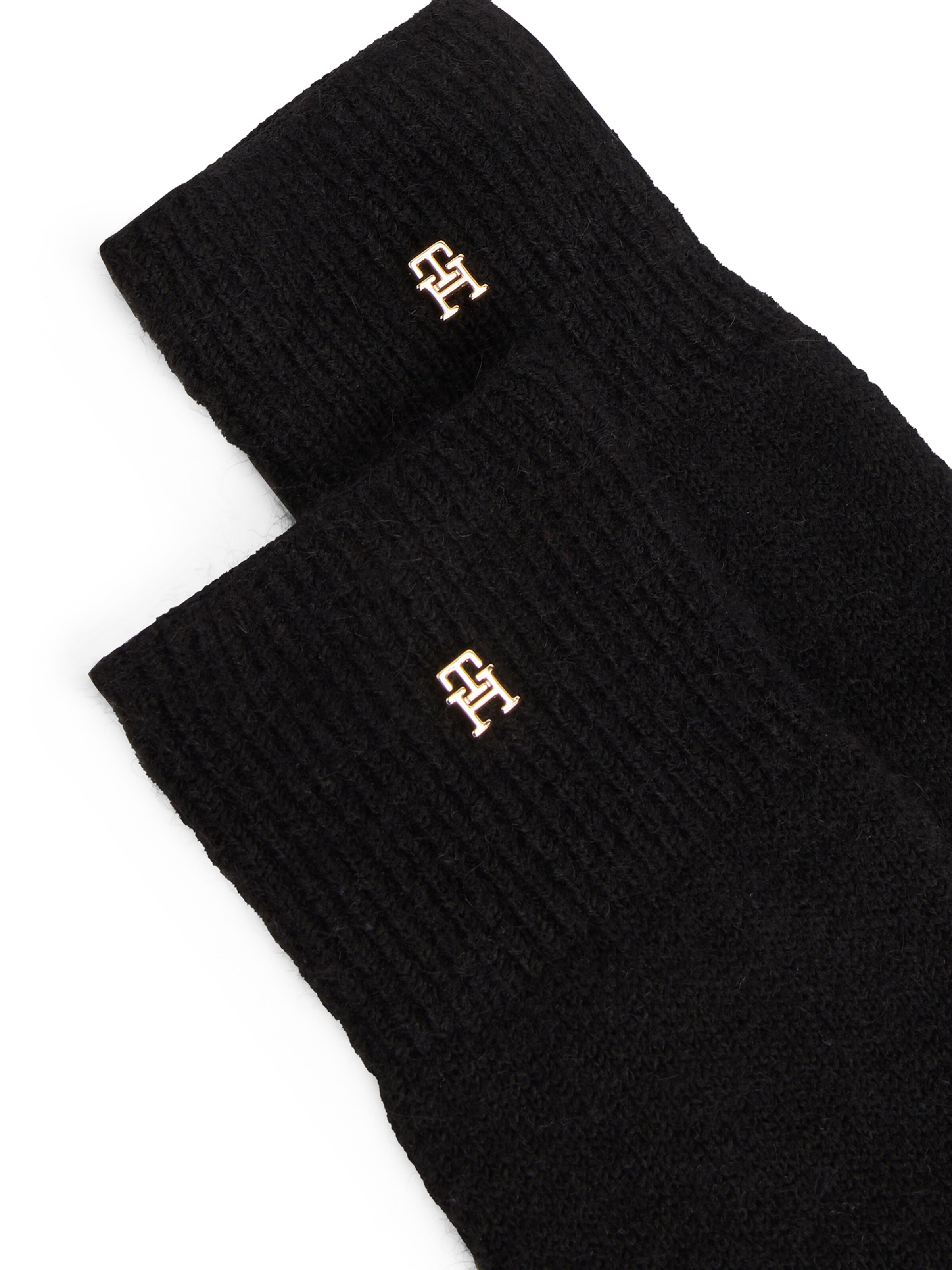 TOMMY HILFIGER Vingerhandschoenen 'CHIC' in Zwart