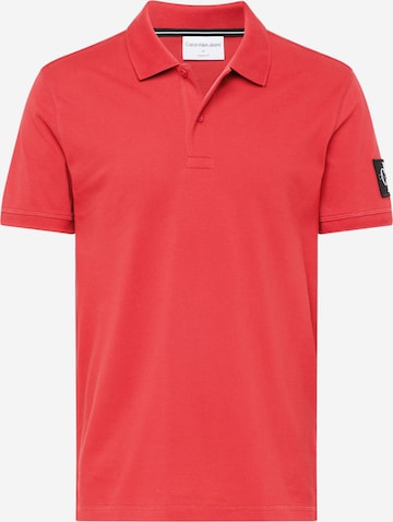 Calvin Klein Jeans Poloshirt in Rot: predná strana