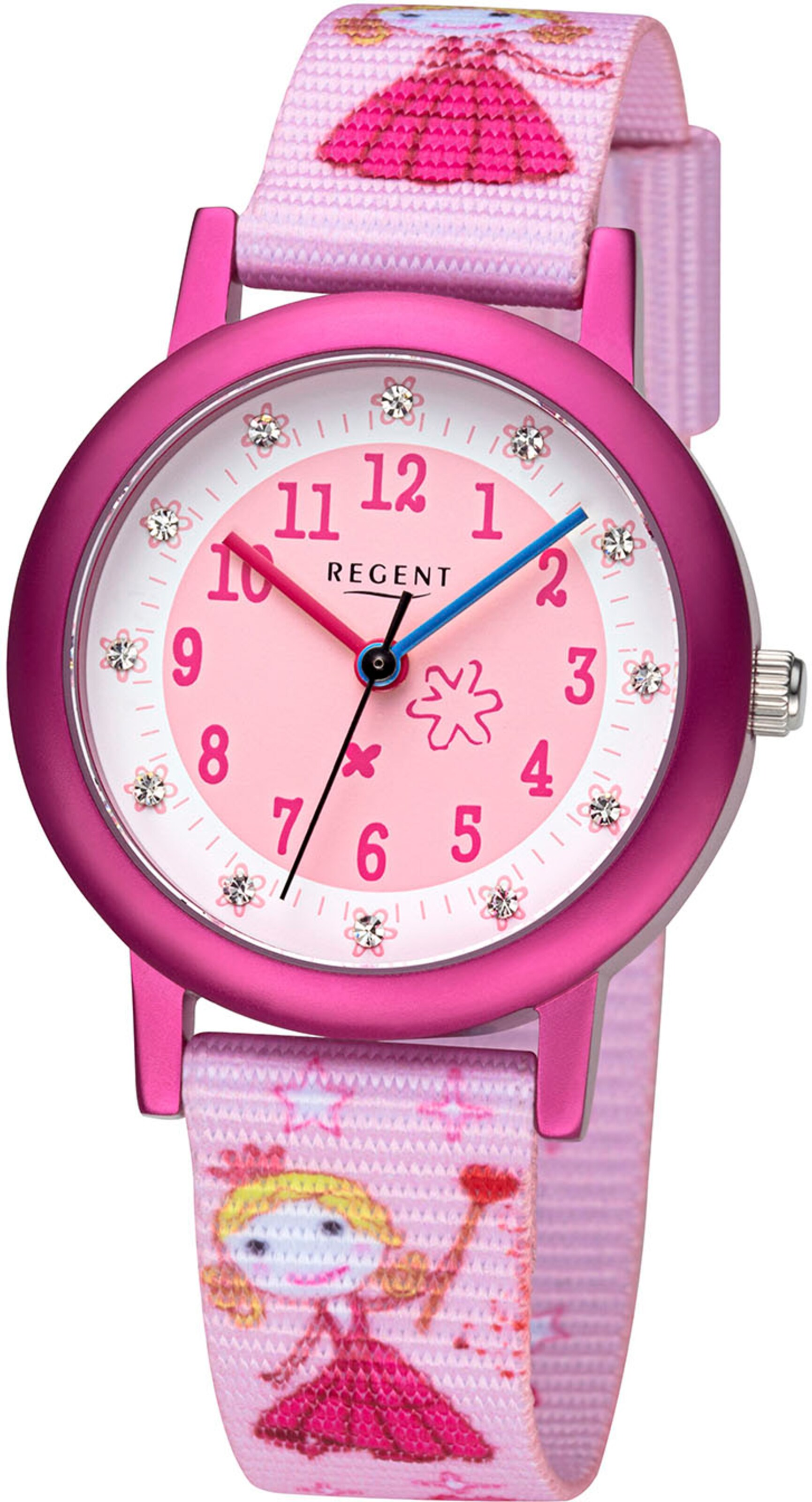REGENT Analog Watch in Pink: front