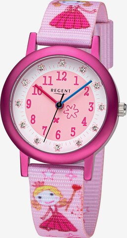 REGENT Analog Watch in Pink: front