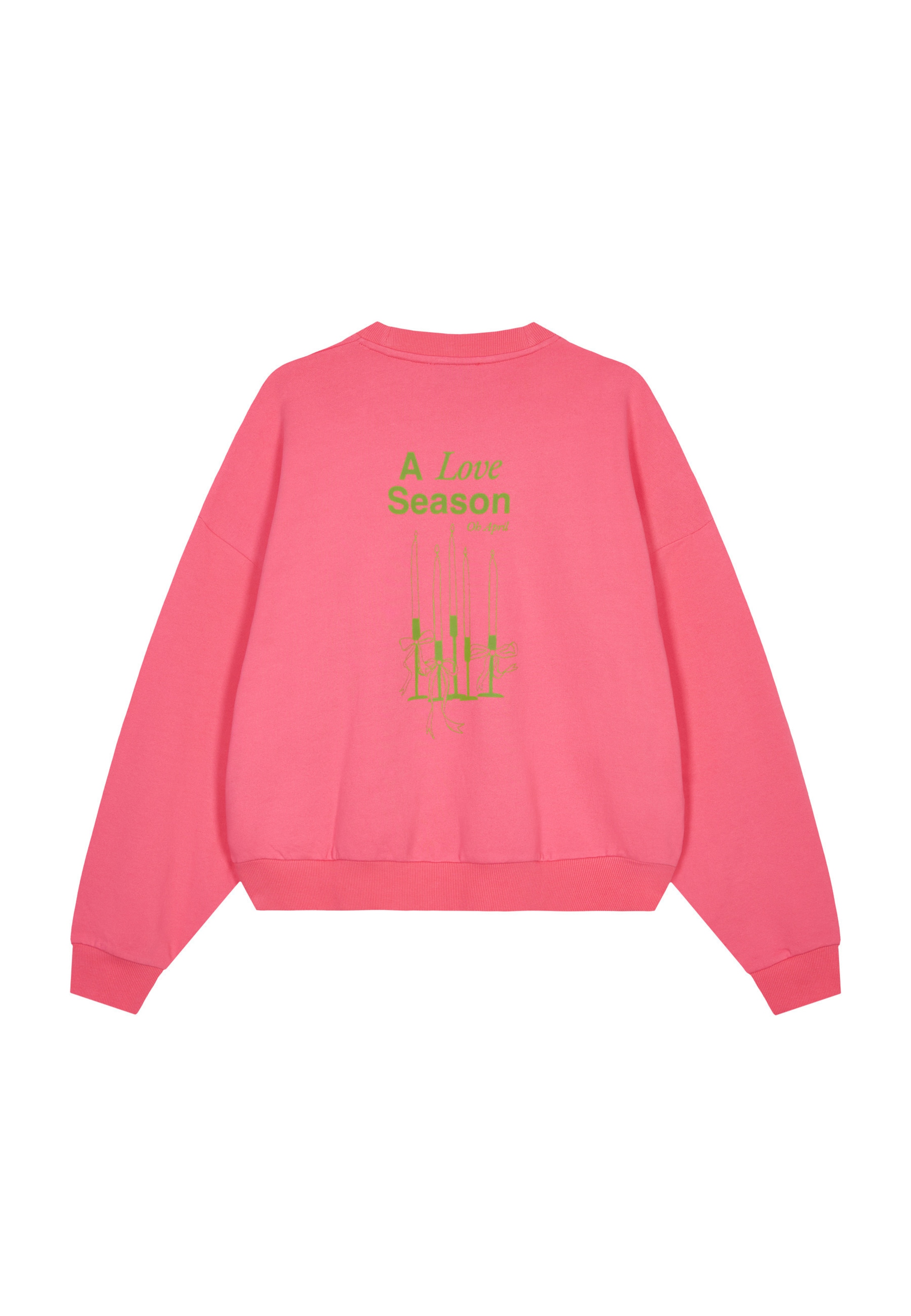 Sweat-shirt 'Love Season' OH APRIL en rose
