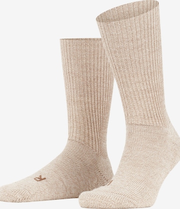 FALKE Socks 'Walkie Ergo' in Beige: front