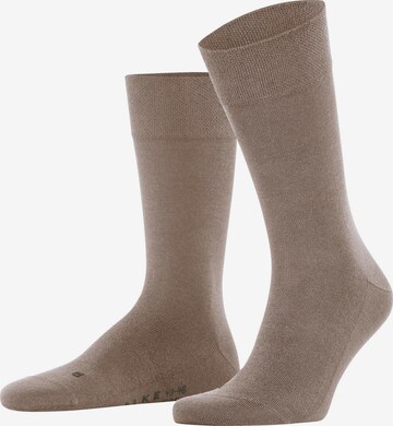 FALKE Socken 'Sensitive New York' in Braun: Vorderseite