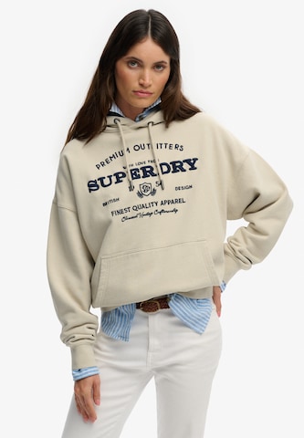 Superdry & Co Sweatshirt in Beige: voorkant