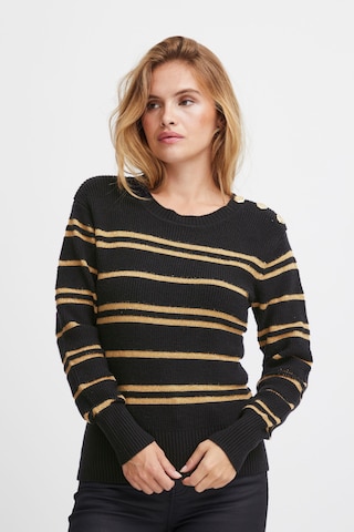 PULZ Jeans Sweater 'Pallas' in Black: front