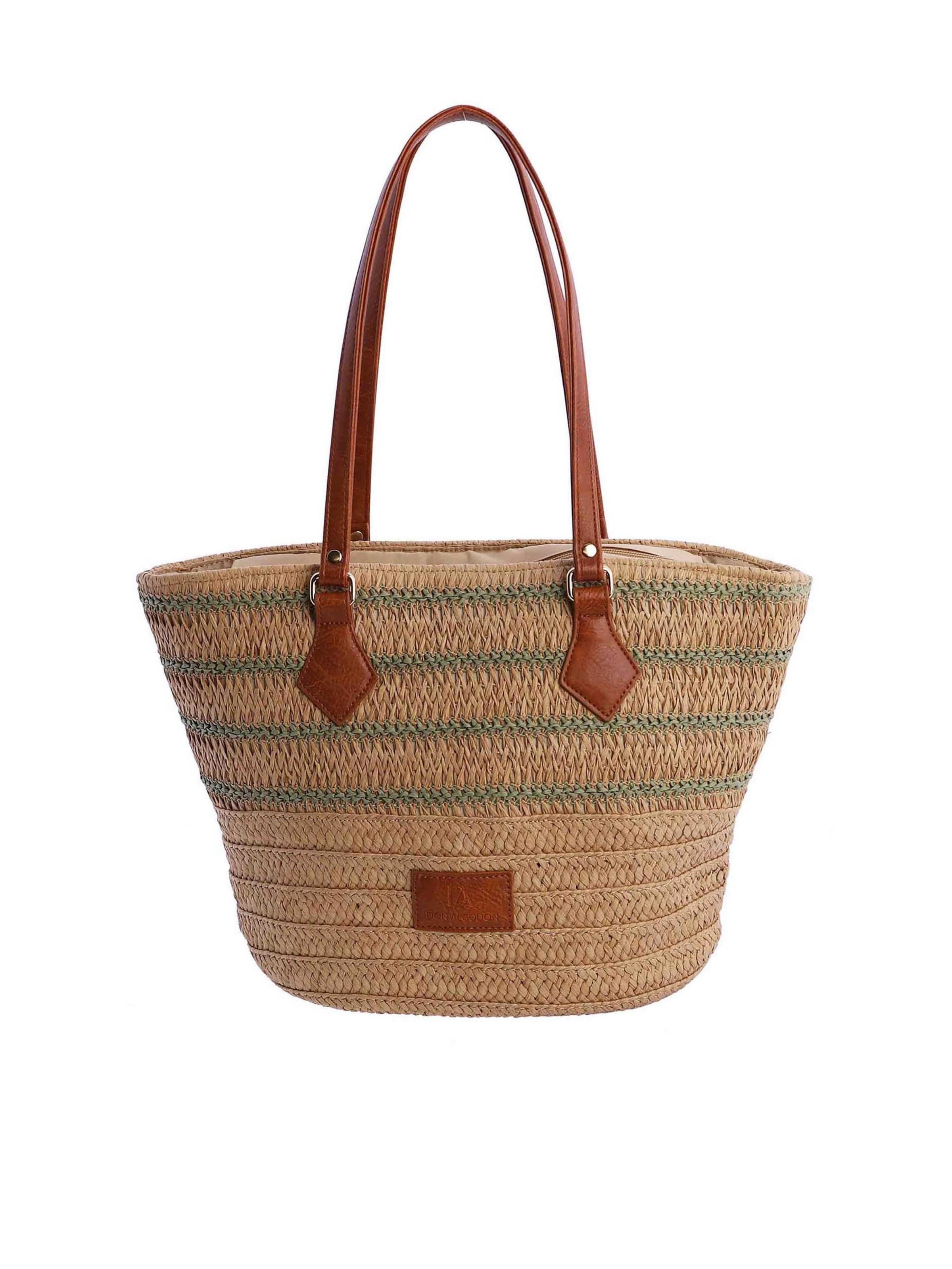 Don Algodon - Shopper 'Alina' en verde: frente