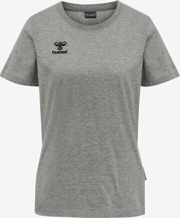 T-shirt fonctionnel 'Move' Hummel en gris : devant