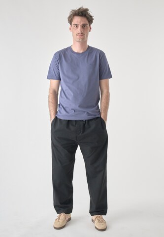 Cleptomanicx Shirt 'Ligull Stripe' in Blue