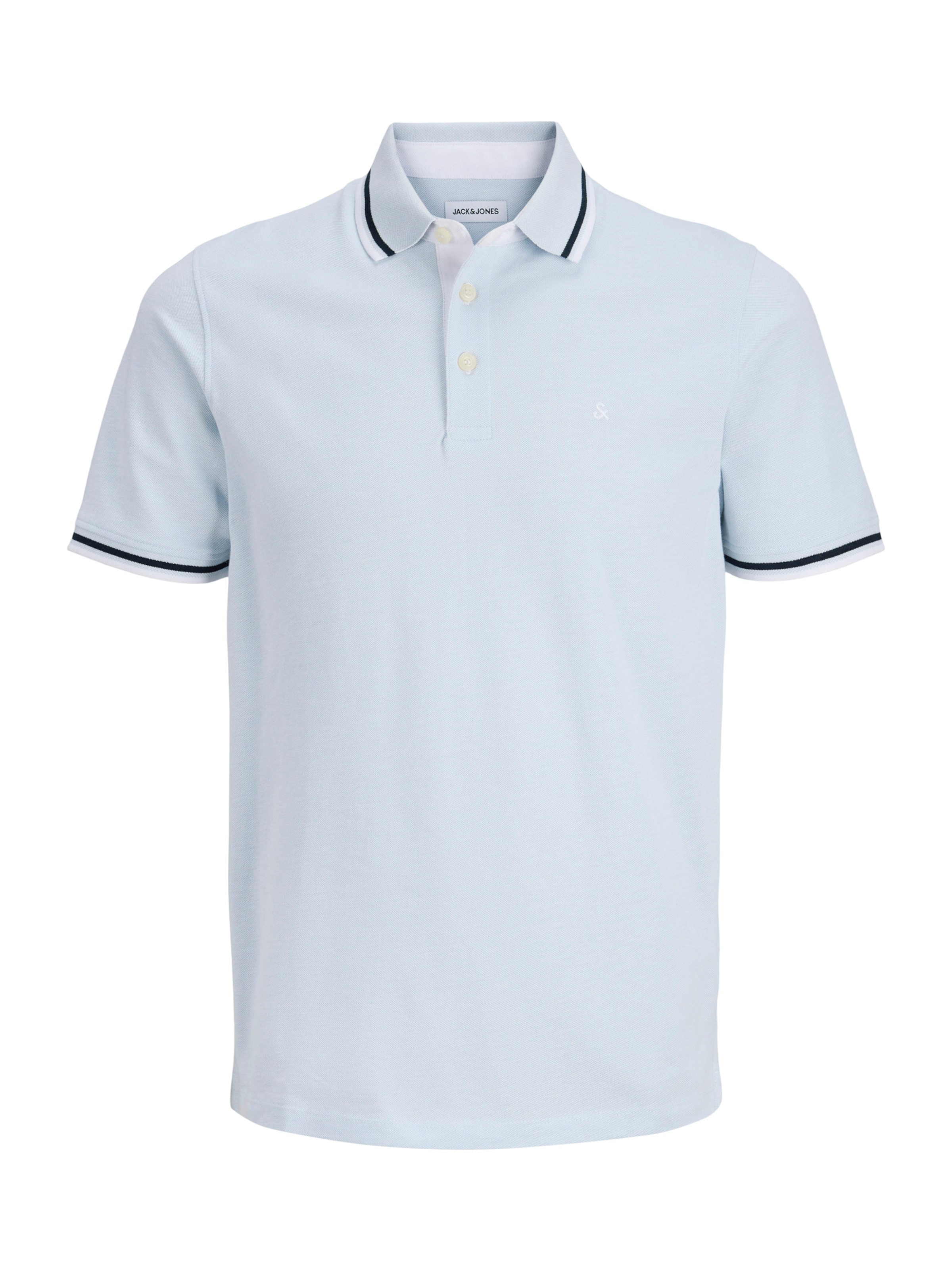 Jack & Jones Plus Poloshirt 'JJEPAULOS' in Blau: Vorderseite