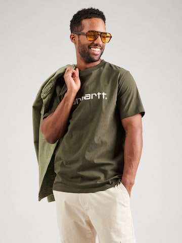 Carhartt WIP - Camisa em verde: frente