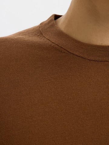 Pull-over 'SLHTRAY' SELECTED en marron