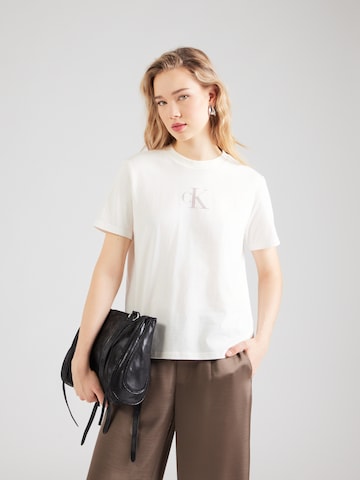Calvin Klein Jeans Póló 'CLASSIC' - fehér: elől