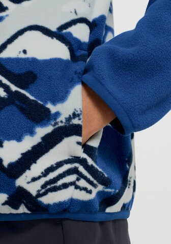 JACK WOLFSKIN Fleece Jacket in Blue