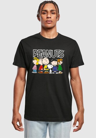Merchcode T-Shirt 'Peanuts Group' in Schwarz: predná strana