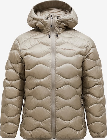 PEAK PERFORMANCE Steppjacke M Helium Down Hood Jacket in Braun: Vorderseite