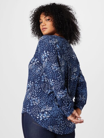 ONLY Carmakoma Blouse 'ANITA' in Blauw