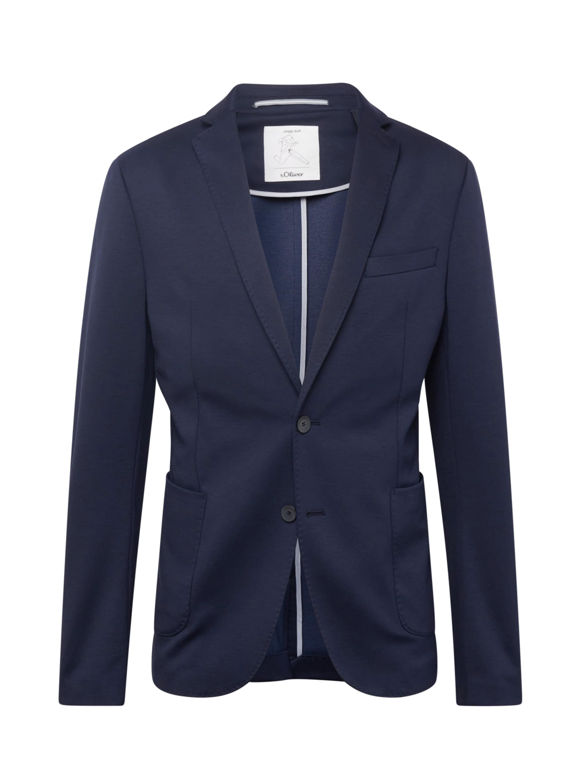 s.Oliver Slim fit Blazer in Blue: front