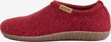 Gottstein Slippers 'Alpine Midcut RU' in Red: front