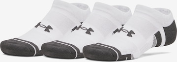 UNDER ARMOUR Sports socks 'Perf Tech' in White: front