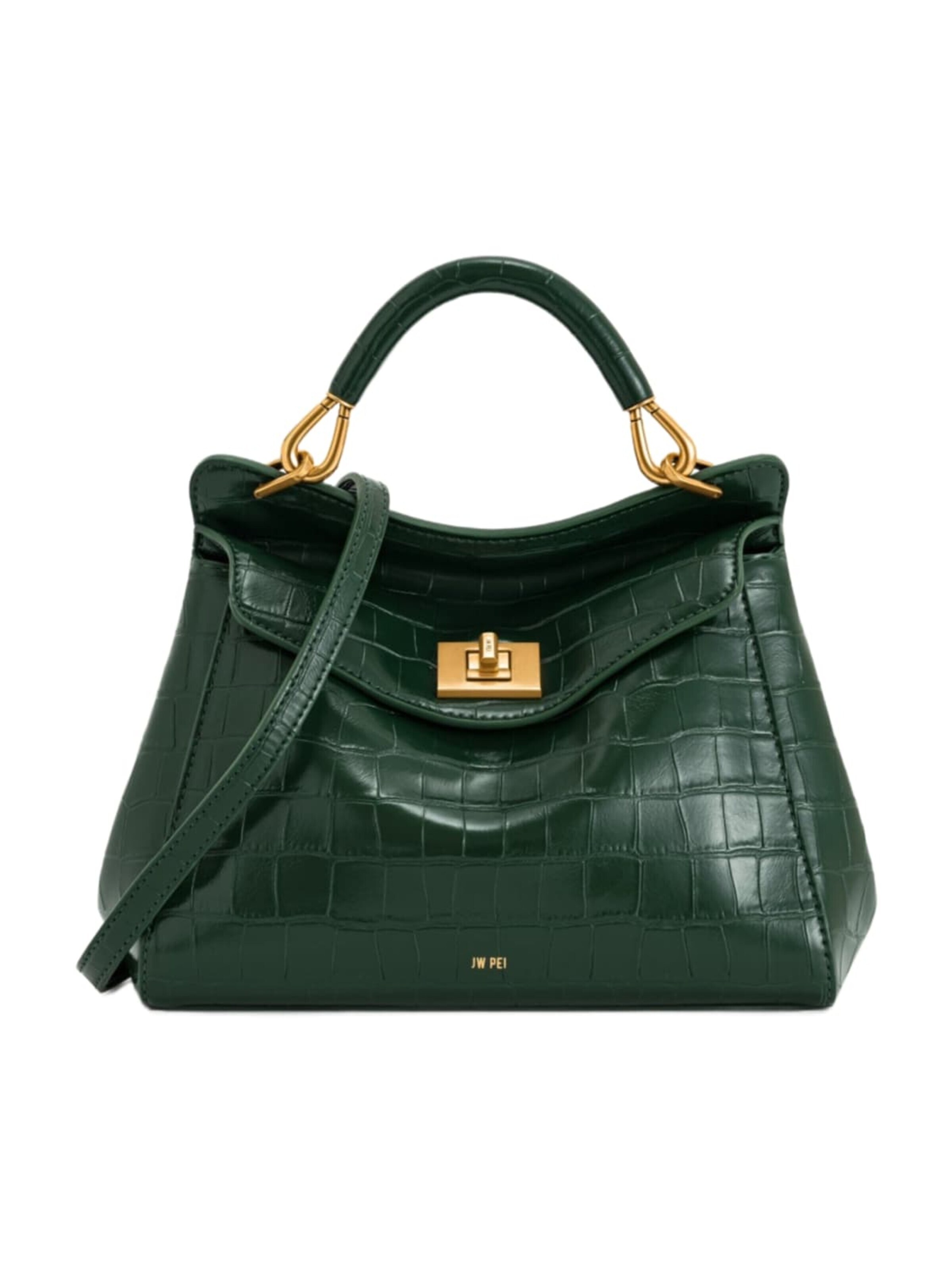 JW PEI Handbag 'JW PEI Sacs à main Lucia Green Croc' in Green: front